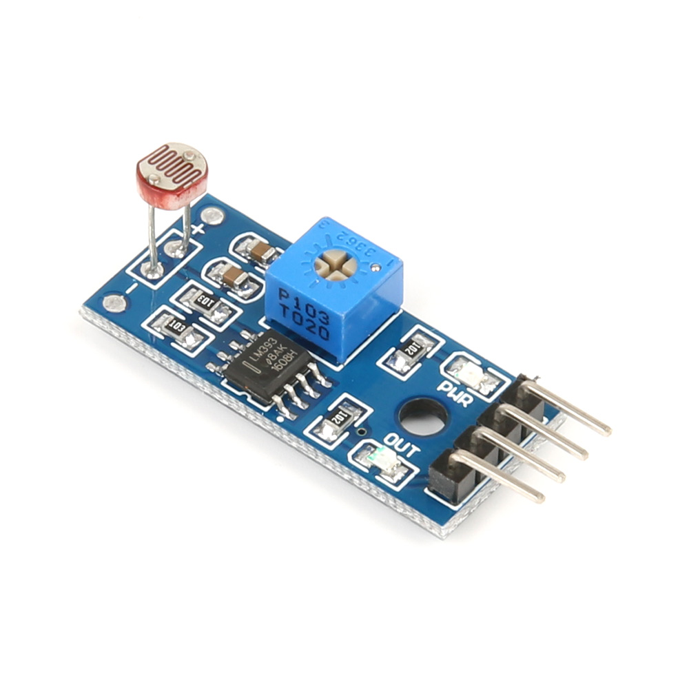 Модуль датчика освещенности с фоторезистором LM393 4 контакта